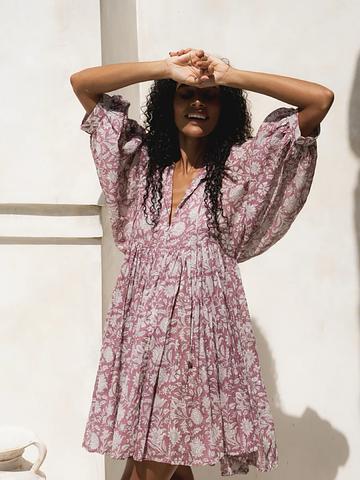 Daughters of India - Kyra Dress, mini, Jade, XS - Lucky Sweater